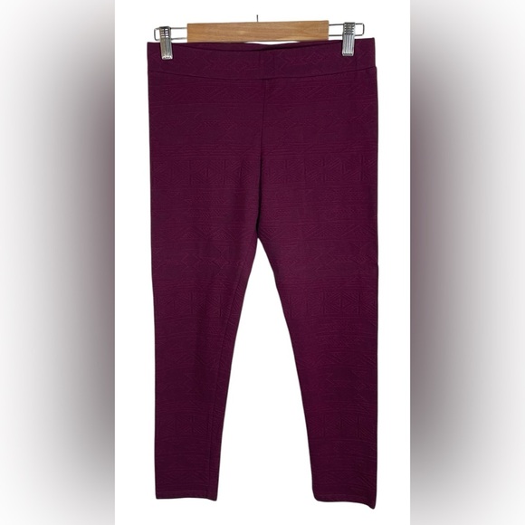 American Eagle High-Rise Mulberry Textured Leggings Large - Picture 1 of 7